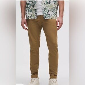 Lululemon Pants Mens 34 Brown Slim Straight Fit Commission ABC Warpstreme